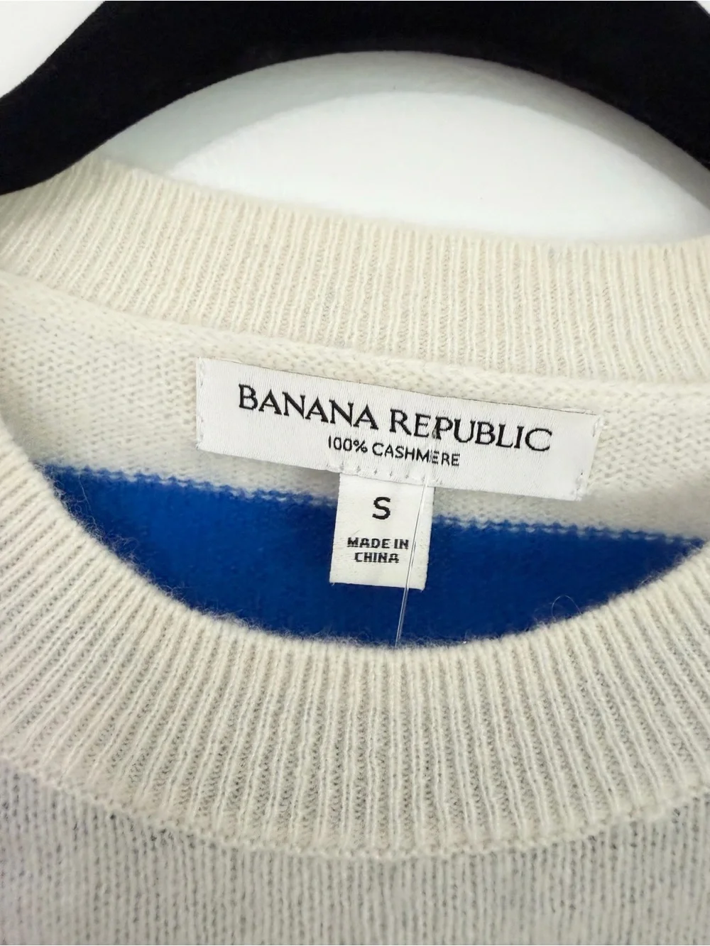 Banana Republic size small pullover stripes cashmere